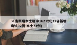 31省新增本土确诊1621例(31省新增确诊92例 本土73例)