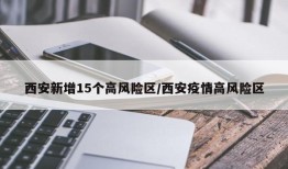 西安新增15个高风险区/西安疫情高风险区