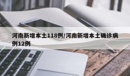 河南新增本土118例/河南新增本土确诊病例12例