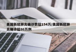 美国新冠肺炎确诊数超154万/美国新冠肺炎确诊超86万例
