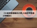 【31省份新增确诊25例,31省区市新增25例确诊】