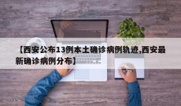 【西安公布13例本土确诊病例轨迹,西安最新确诊病例分布】