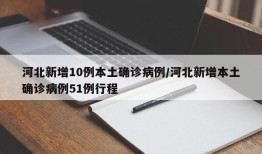 河北新增10例本土确诊病例/河北新增本土确诊病例51例行程