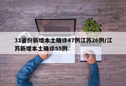 31省份新增本土确诊47例江苏26例/江苏新增本土确诊55例