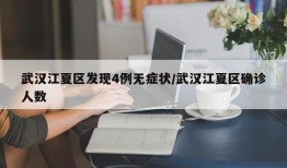 武汉江夏区发现4例无症状/武汉江夏区确诊人数