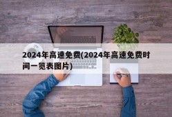 2024年高速免费(2024年高速免费时间一览表图片)