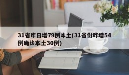 31省昨日增79例本土(31省份昨增54例确诊本土30例)